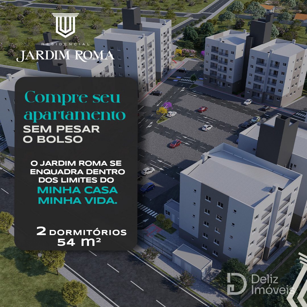 Jardim Roma em Xanxerê –  Pronto para morar - Apartamentos de 2 Quartos pelo Minha Casa, Minha Vida - Foto 1